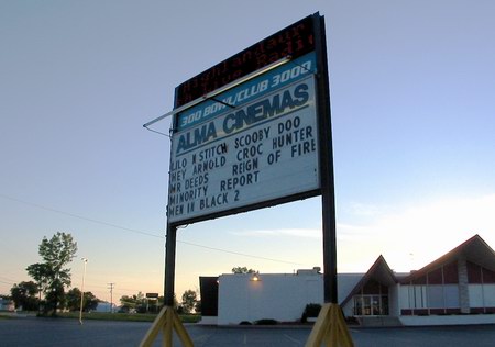 NCG Cinema - Alma - Marquee (newer photo)